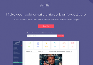The first automated outreach email platform with personalized images